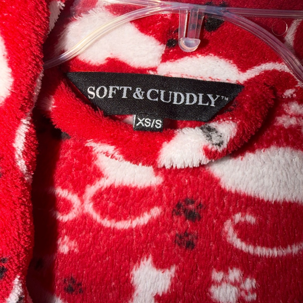 Red Cat Print Robe - Picture 6 of 11